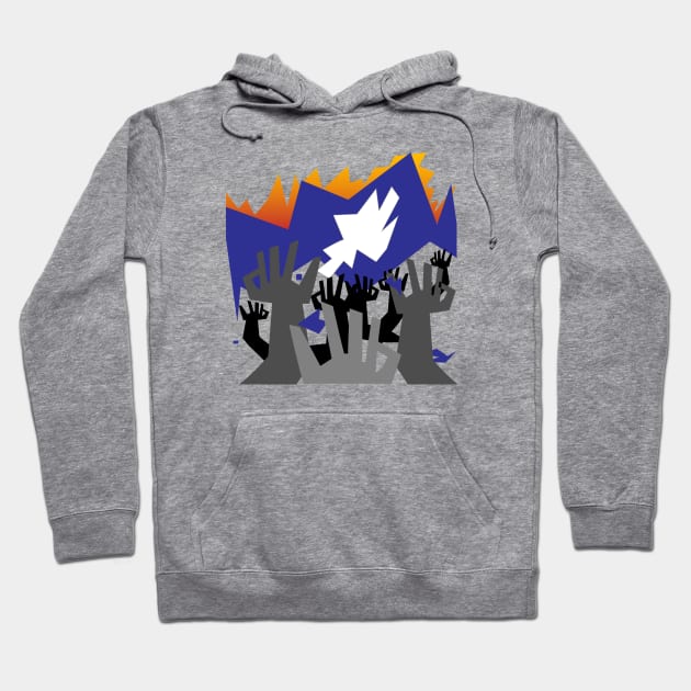 The sky is falling Hoodie by bluehair